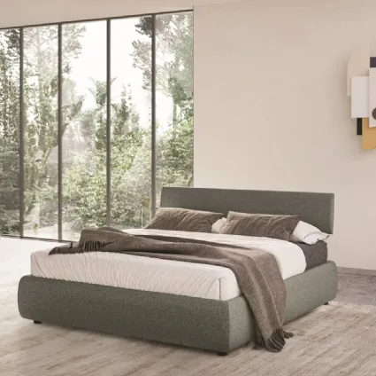 Letto in tessuto imbottito Nicole di Ergogreen