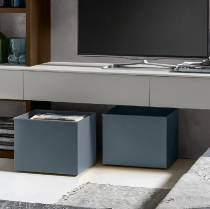 Contenitore Cestone Metal in laccato opaco di SantaLucia