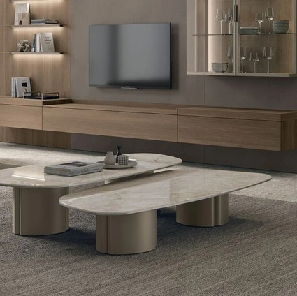 Tavolino Nemo con top in gres di Tomasella