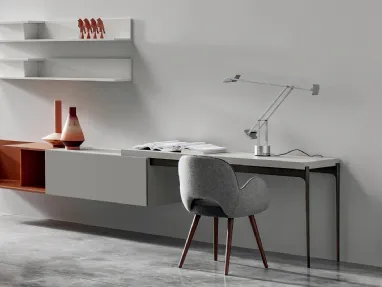 Scrittoio Tavolo H747 moderno con gambe affusolate di SantaLucia