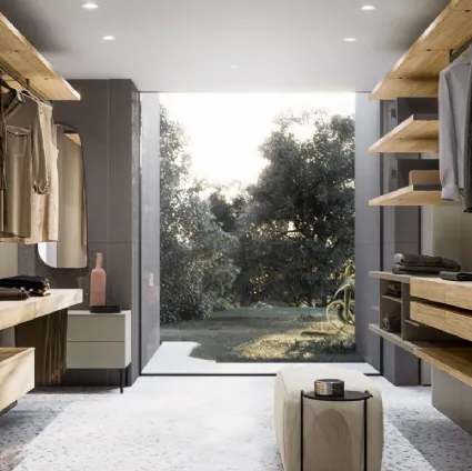 Cabina Armadio moderna in legno Koby di SantaLucia
