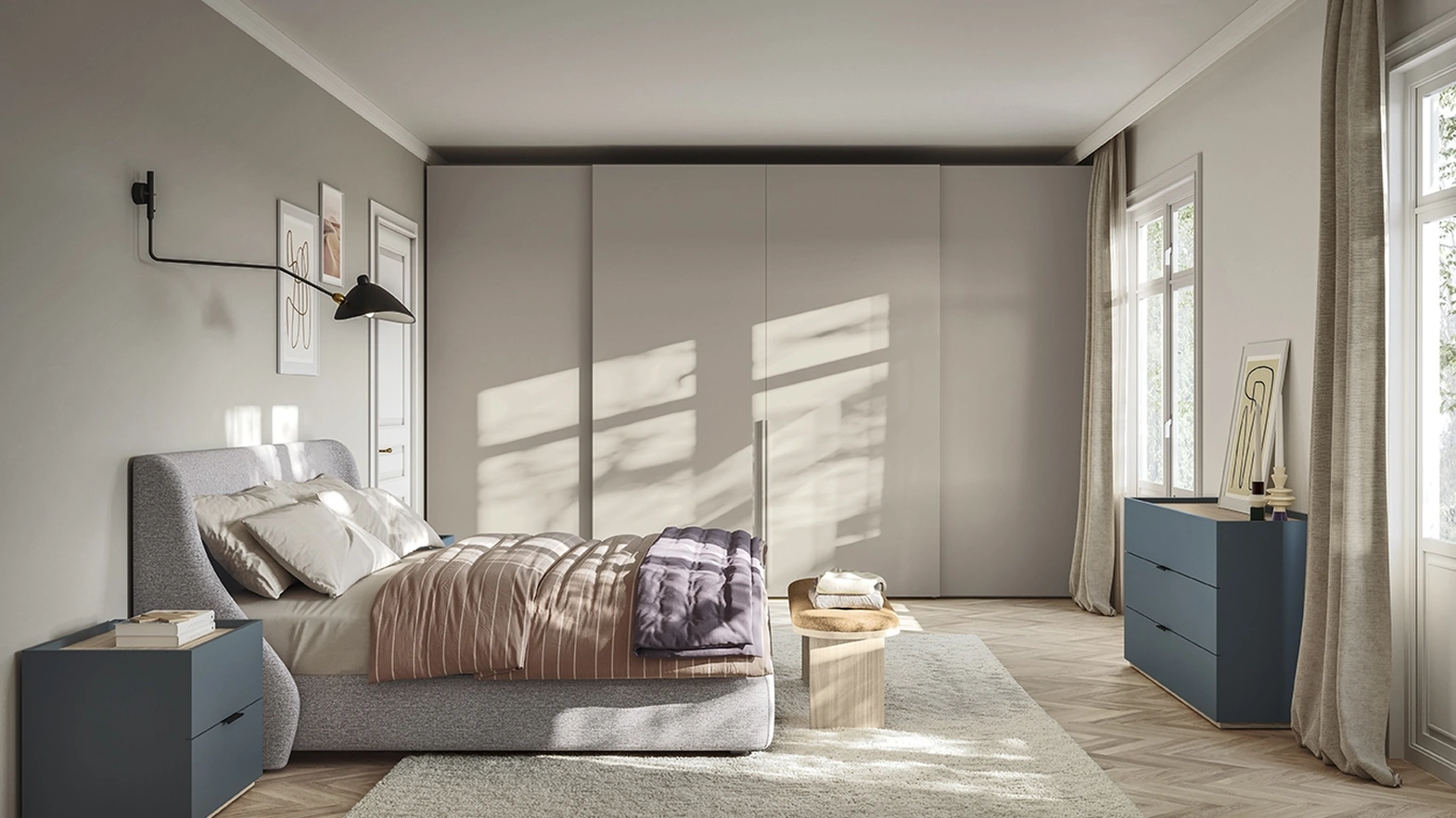 Armadio Concreta N22 Scorrevole di Colombini Casa