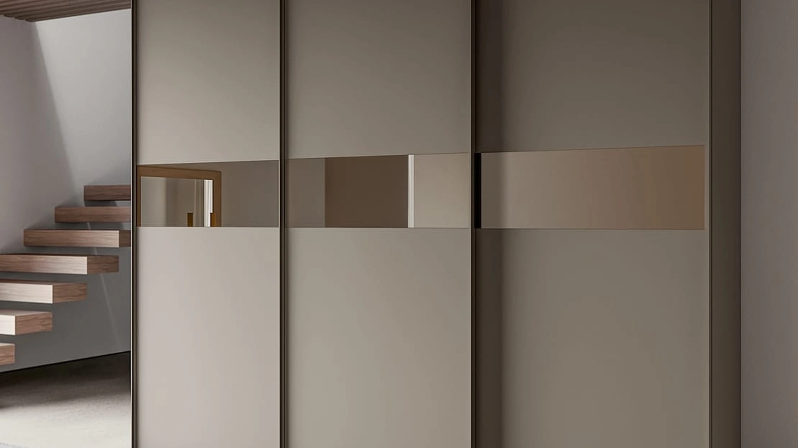 Armadio con ante scorrevoli Tris 01 di SantaLucia