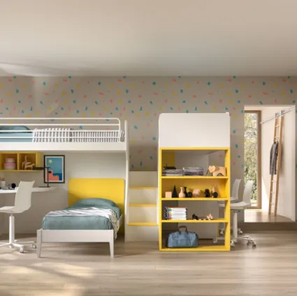Camera con soppalco Room158 di Zg Mobili