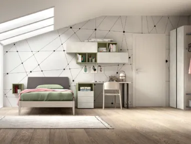 Cameretta moderna per ragazzi Room 110 di Zg Mobili