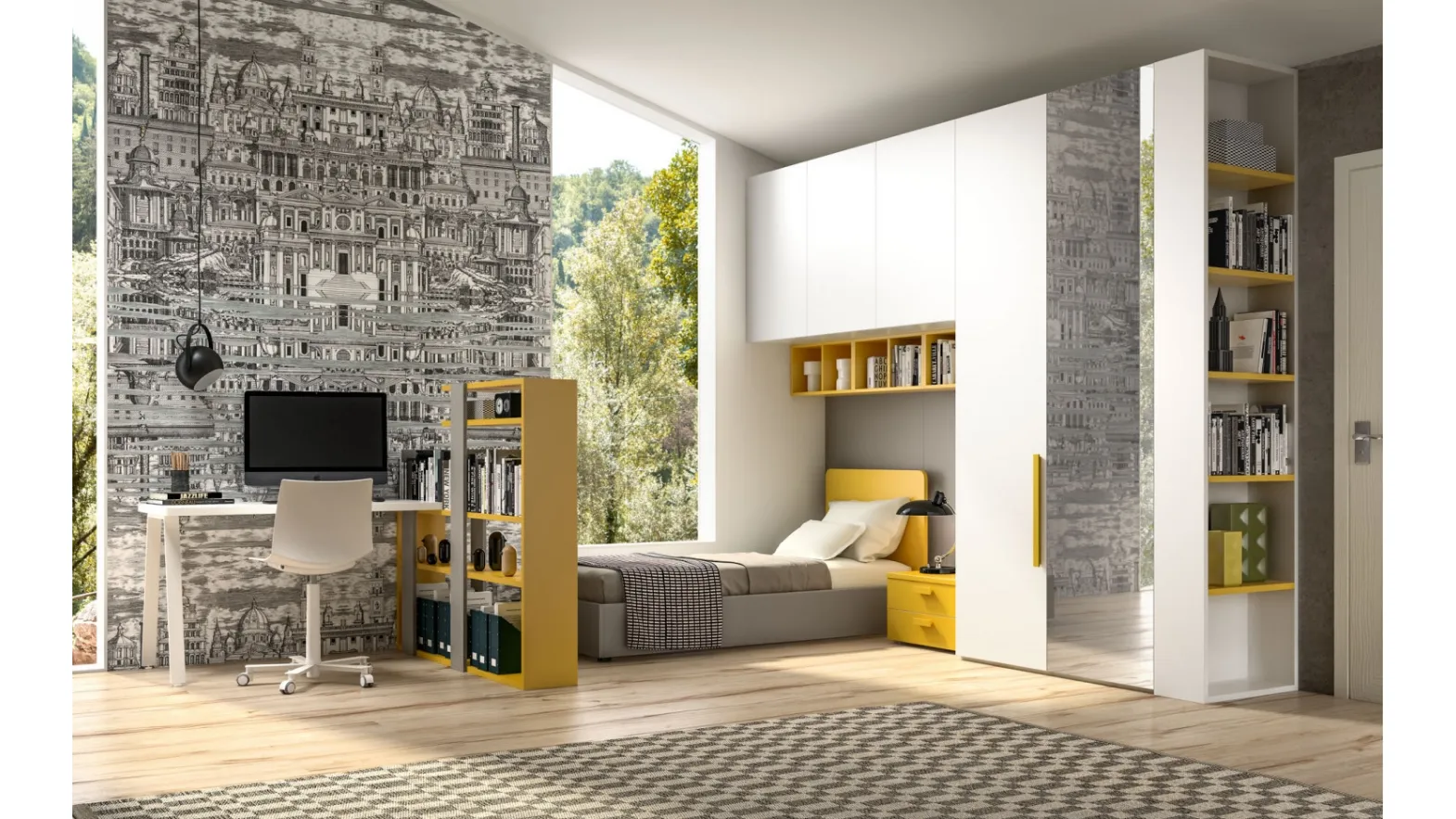 Camera per teenager Room124 di Zg Mobili
