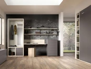 Camera salvaspazio Room 150 con letto chiuso di Zg Mobili