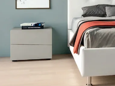 Comodino moderno a 2 cassetti Ambra di SantaLucia