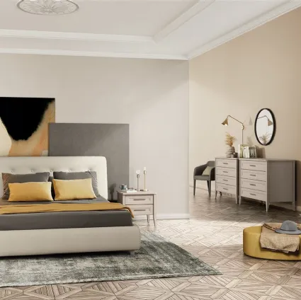 Letto Arcadia Adagio in tessuto imbottito di Colombini Casa
