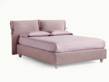 Letto imbottito matrimoniale Eden Advance con fiocchi di Noctis