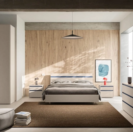 Letto con testiera Elga Night 04 di Orme