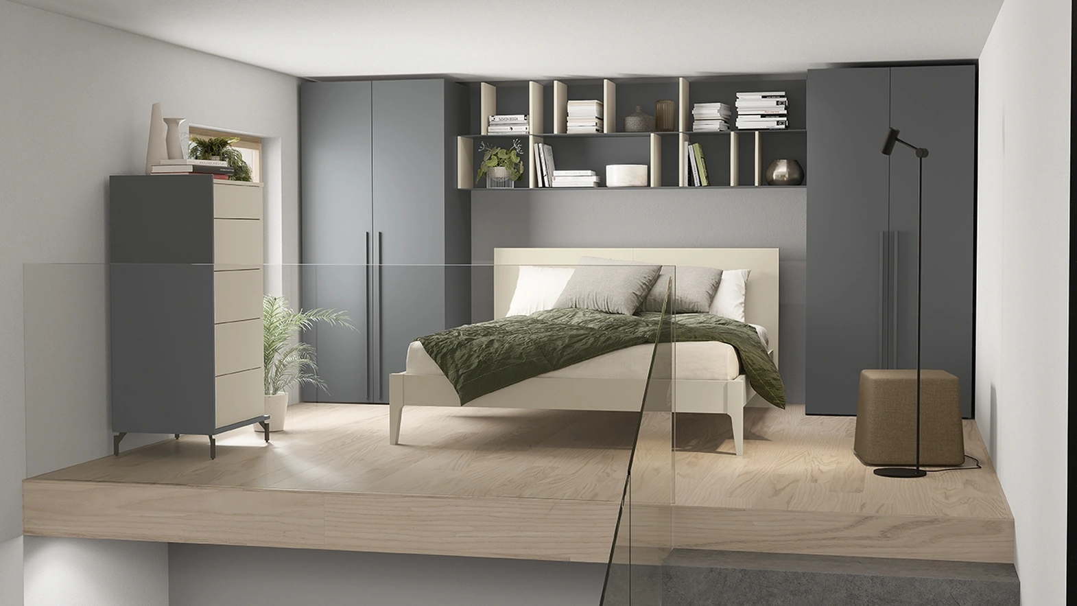 Letto matrimoniale Mushy di Colombini Casa