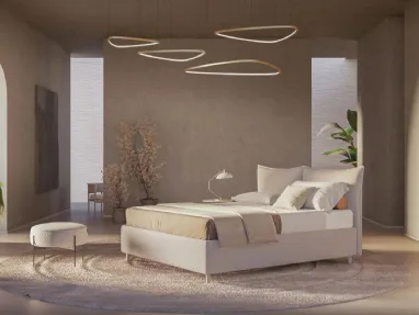 Letto moderno in tessuto con testiera Patricia di Ergogreen