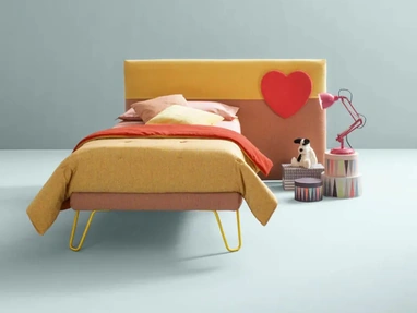 Letto singolo in tessuto Plain di Bside