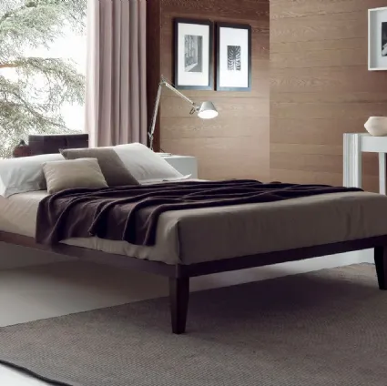 Letto matrimoniale in melaminico Sommier Legno di Ergogreen