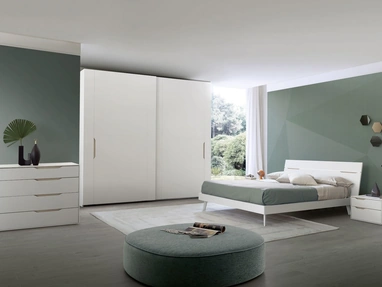 Letto con testiera Time Led di S75