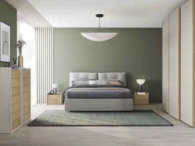 Letto imbottito Volo Kiss di Colombini Casa