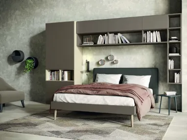Libreria componibile a muro Golf Infinity I107 in melaminico di Colombini Casa