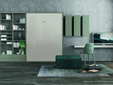Libreria a muro Golf Infinity L109 in melaminico bicolore di Colombini Casa