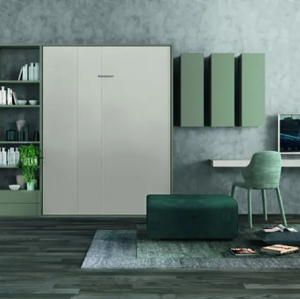 Libreria a muro Golf Infinity L109 in melaminico bicolore di Colombini Casa