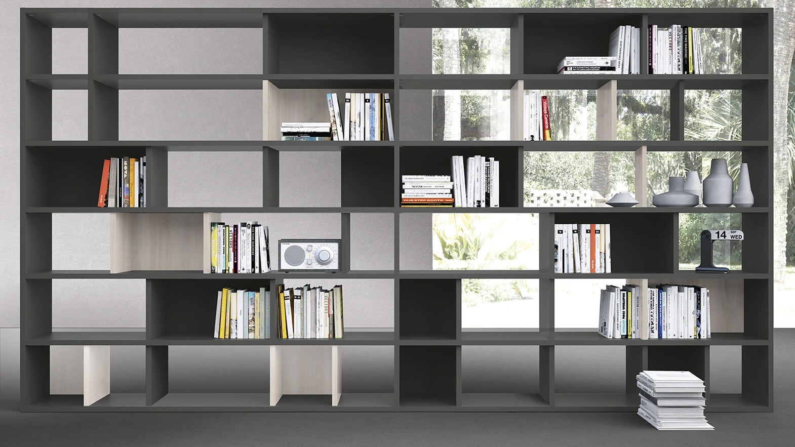 Libreria componibile divisoria Infinity L24 di Colombini Casa