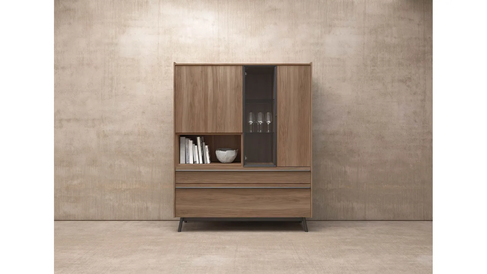 Madia Alta in legno Glamour 03 di Mab