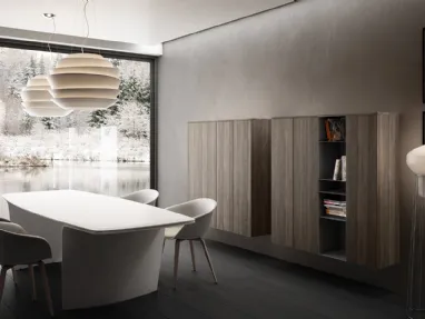 Mobile sospeso Living 06 in laminato effetto legno di Arredo3