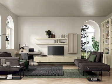 Parete Attrezzata Arcadia AS004 di Colombini Casa