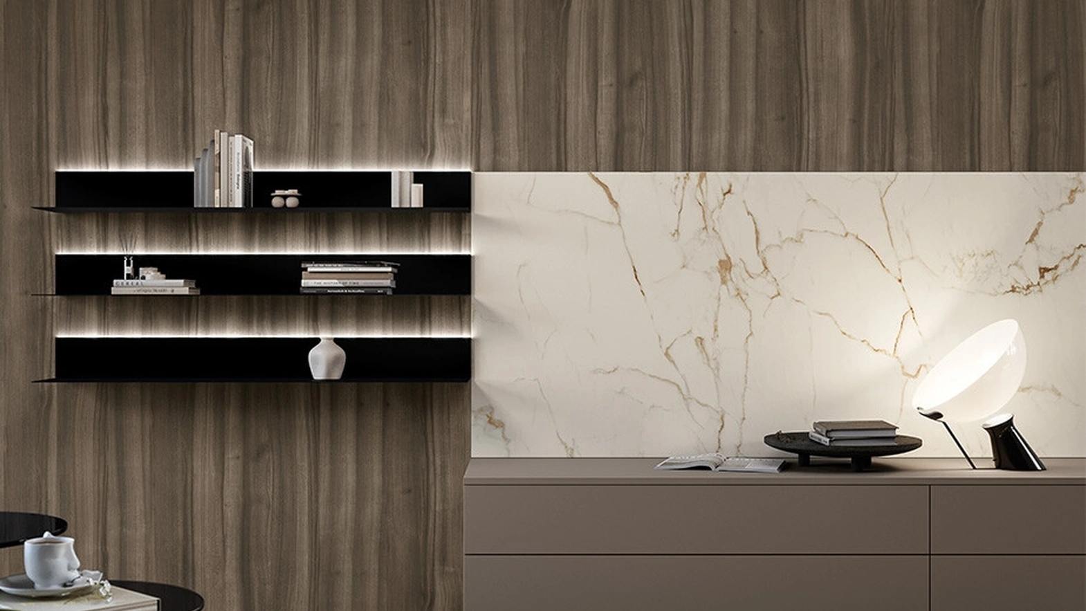 Parete Attrezzata Living Cloe di Arredo3