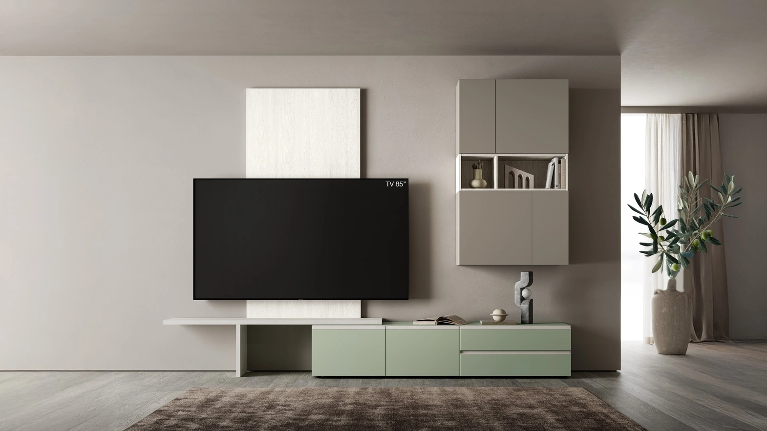 Parete Attrezzata Pratico PTG451 di SantaLucia