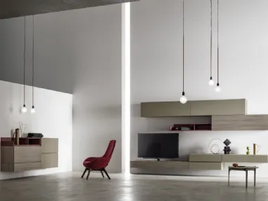 Parete Attrezzata moderna KV007 di SantaLucia