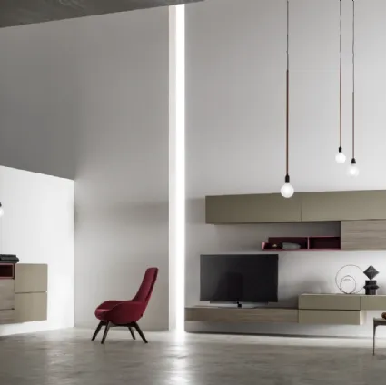 Parete Attrezzata moderna KV007 di SantaLucia