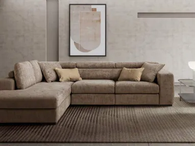 Divano in tessuto ad angolo Plaris di Le Comfort