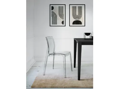 Sedia Light in policarbonato trasparente di Arredo3