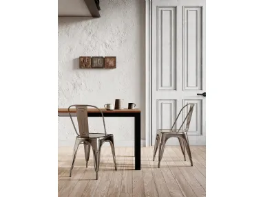 Sedia Seven in metallo verniciato di Arredo3