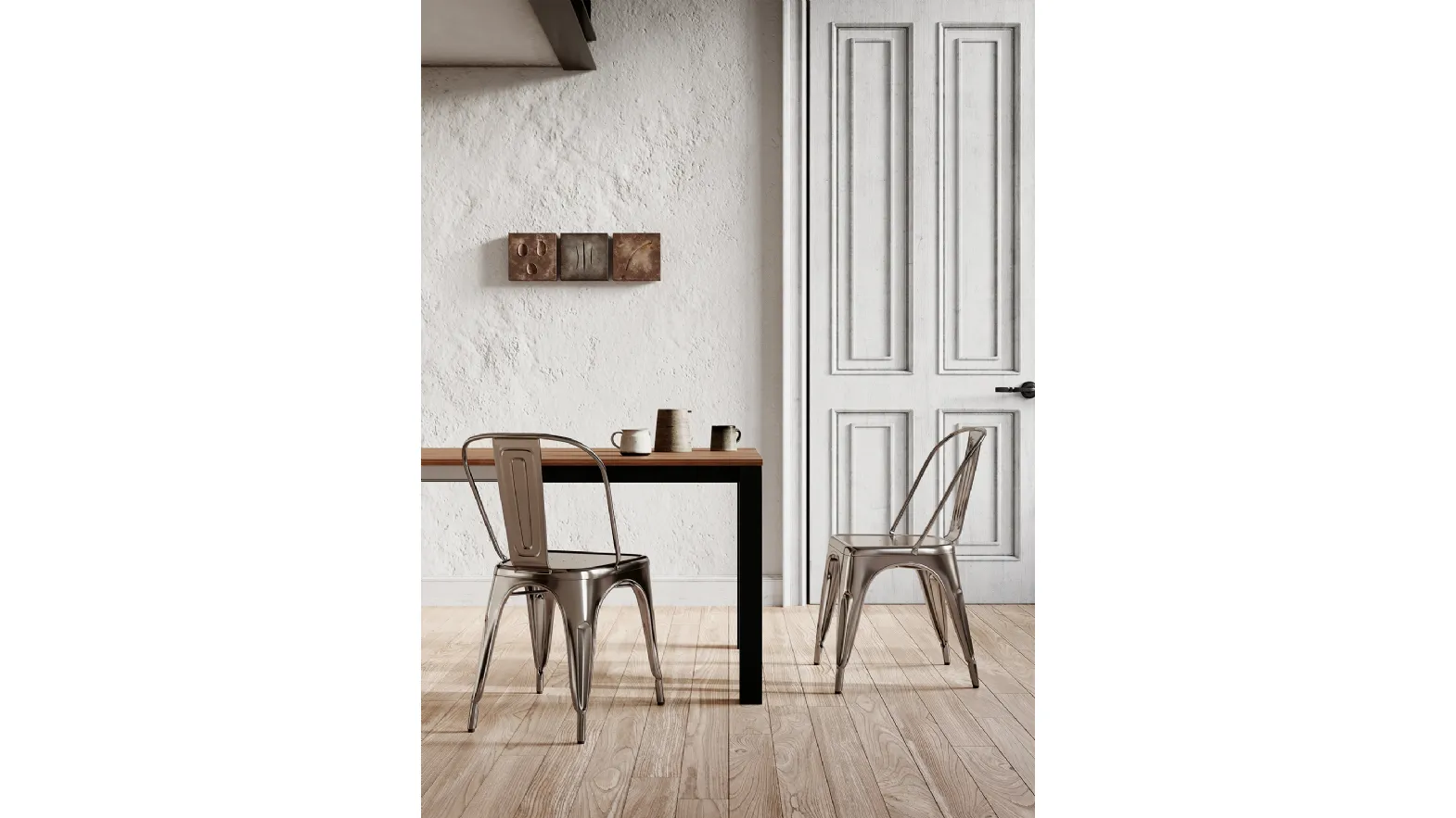 Sedia Seven in metallo verniciato di Arredo3