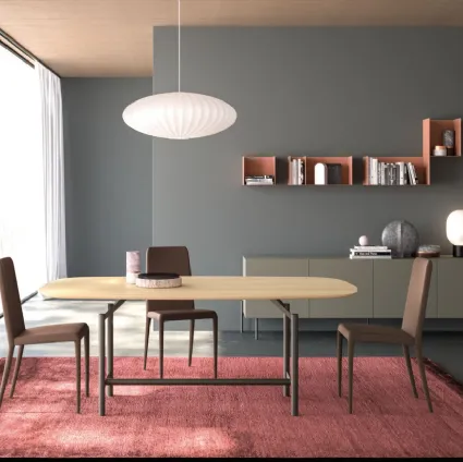 Tavolo Brando in legno finitura rovere di Orme