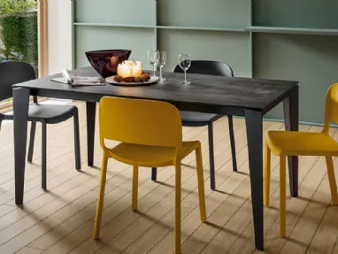 Tavolo moderno allungabile in laminato Carlo di La Primavera