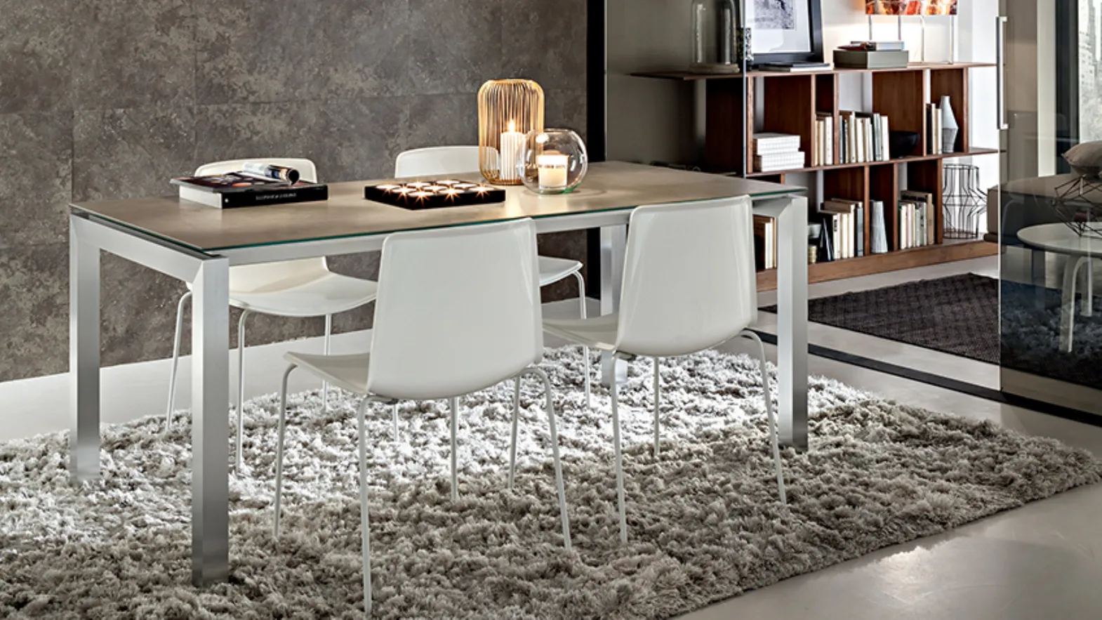 Tavolo moderno allungabile in laminato Luca di La Primavera