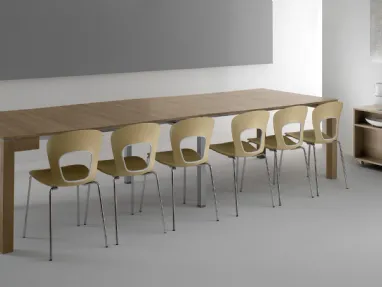Tavolo allungabile in legno e laminato Magic di Eurosedia