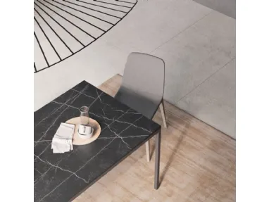 Tavolo di design con piano in marmo Slim 01 di Orme