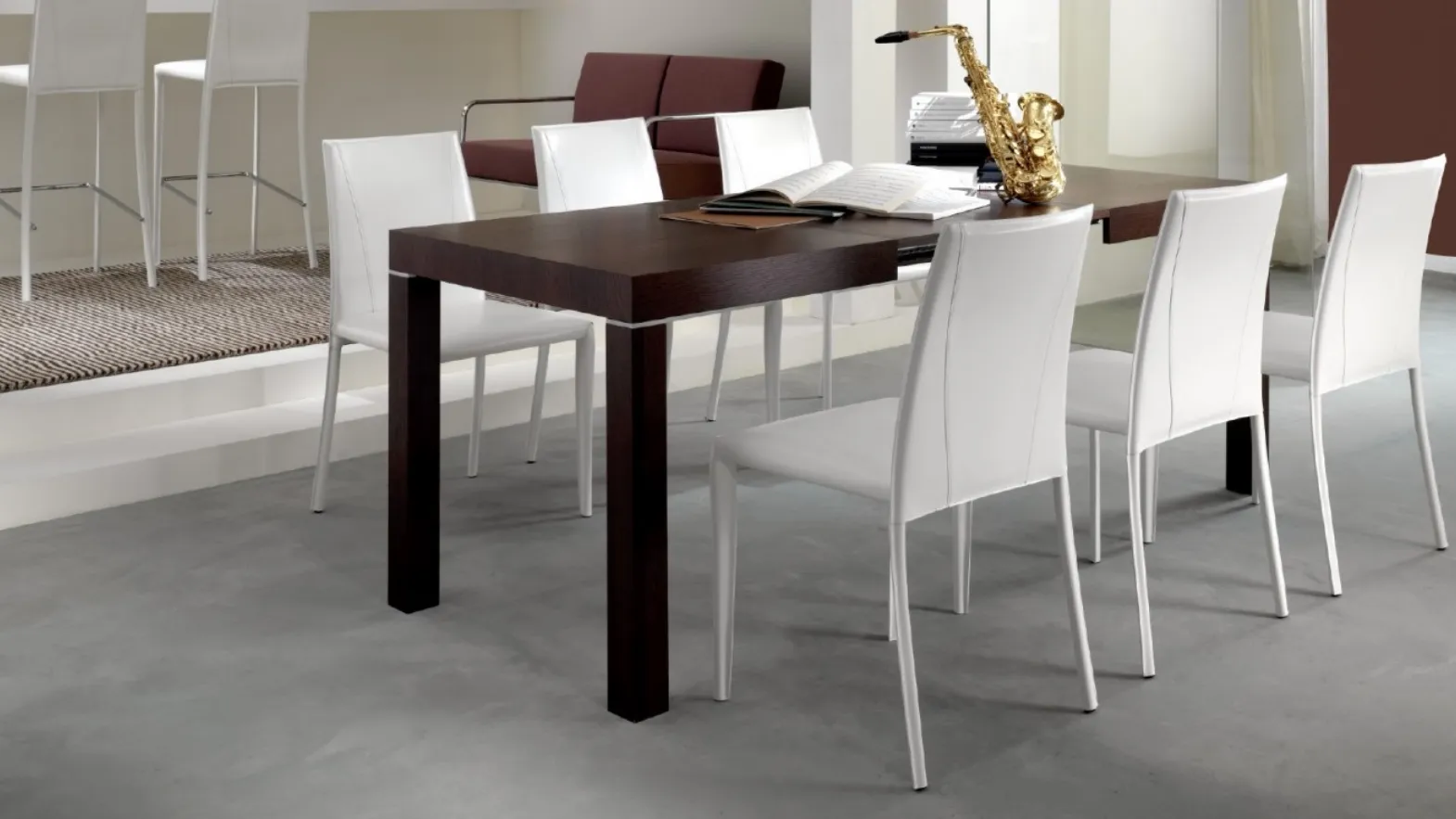 Tavolo allungabile in legno e laminato Sirio di Eurosedia