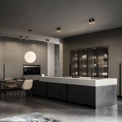 Cucina Moderna Tratto 10 n 01 con isola di Arredo3