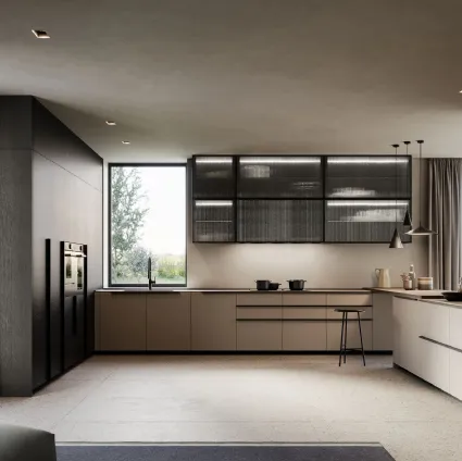 Cucina Moderna Tratto 10 n 03 angolare di Arredo3