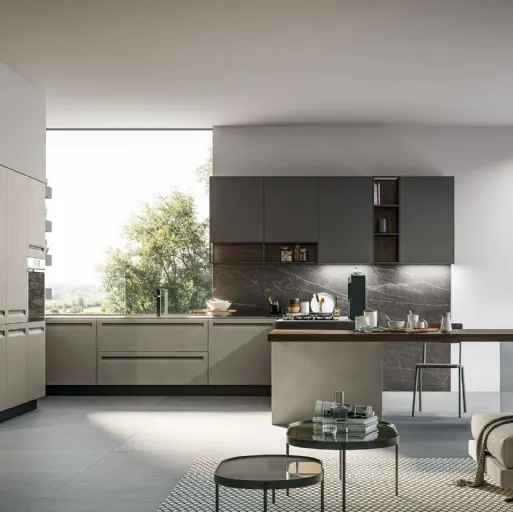 Cucina Moderna con isola Glass 2|0 02 di  Arredo3