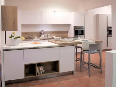 Cucina Kalì Rovere bianco Arredo3 a prezzo Outlet