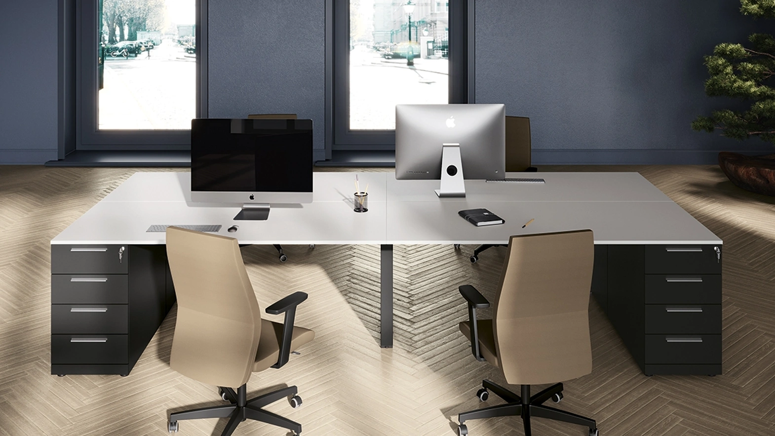 Cassettiera Nera di Colombini Office