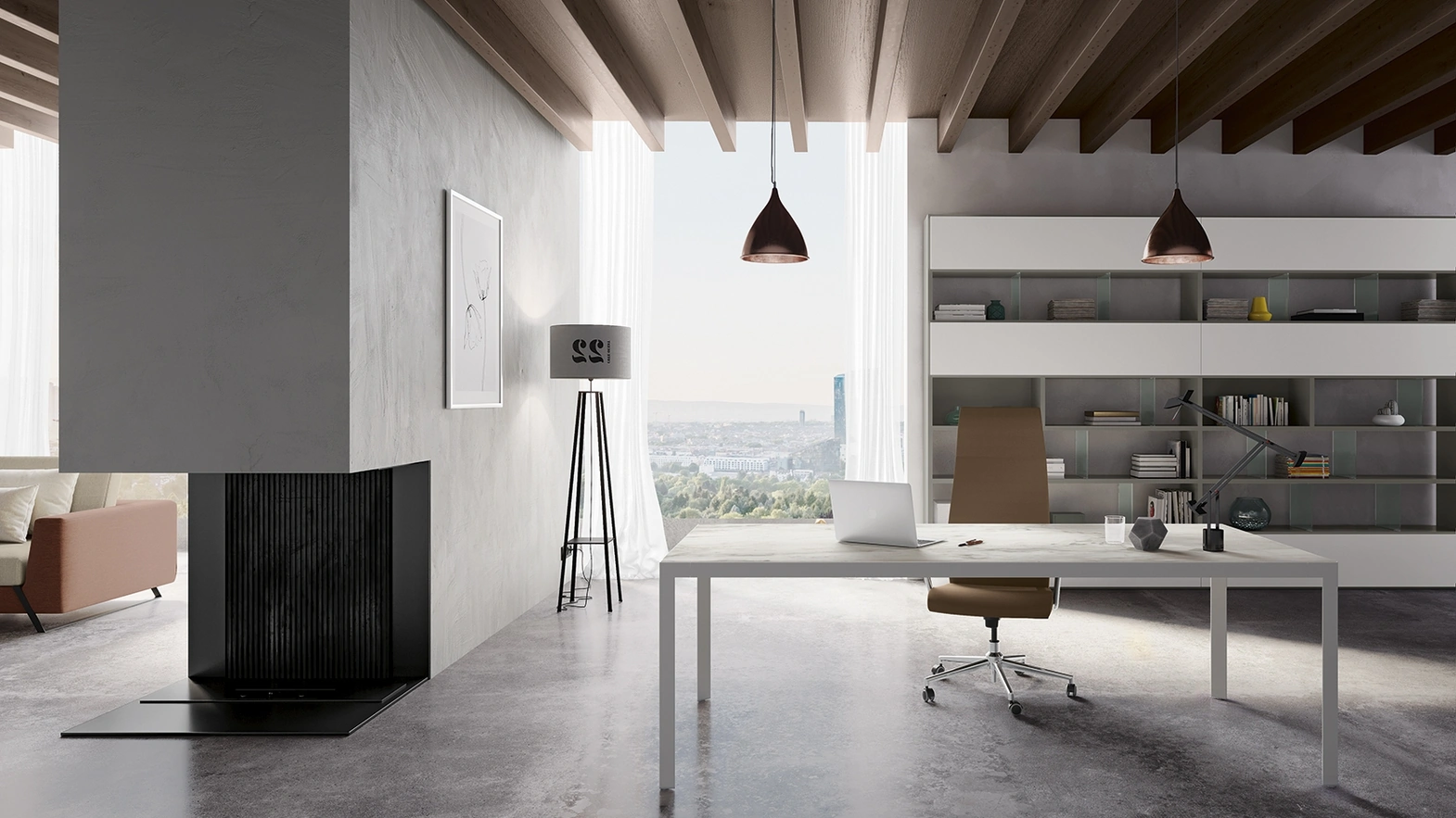 Scrivania Direzionale D1 Executive 02 di Colombini Office