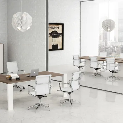Scrivania Direzionale GO 04 in melaminico e laccato di Colombini Office
