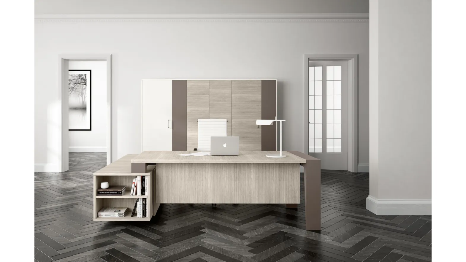 Mobile Ufficio Direzionale in melaminico e laccato opaco GO 02 di Colombini Office